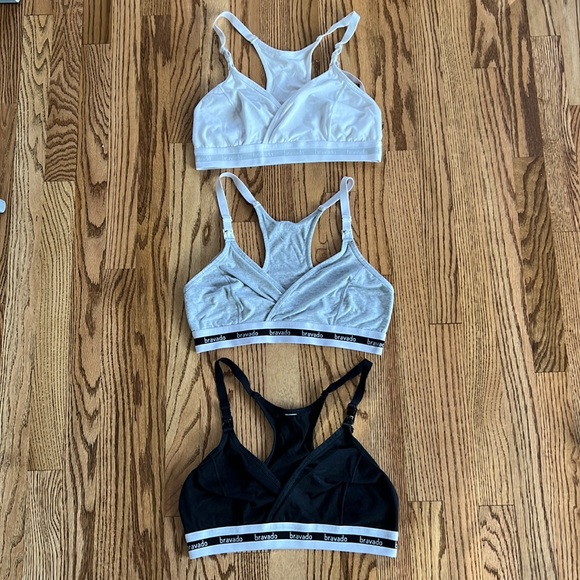 Bravado Other - Bundle of 3: Bravado Original Nursing Bra, black gray and white. Size medium.